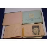 AN AUTOGRAPH BOOK TO INCLUDE ARSENAL FOOTBALL PLAYERS AND ENGLAND CRICKETERS INCLUDING DENNIS