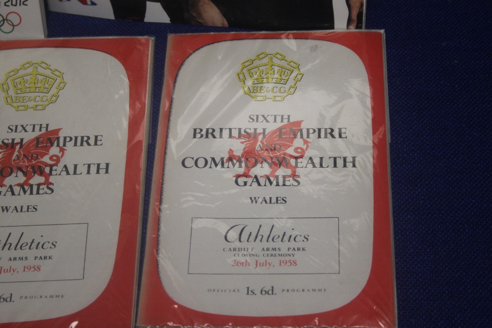 A COLLECTION OF COMMONWEALTH GAMES PROGRAMMES TO INCLUDE 1958 ATHLETICS X3, 2012 COMMONWEALTH - Image 3 of 4