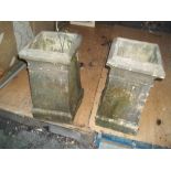 TWO CHIMNEY POTS