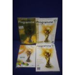 A COLLECTION OF FIFA WORLD CUP PROGRAMMES TO INCLUDE BRAZIL 2014, GERMANY 2006 AND A 2006 ""THE
