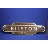 AN ENAMEL RAILWAY SIGN BILSTON CENTRAL