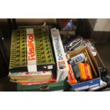 A QUANTITY OF BOARD GAMES ETC TO INCLUDE DOWNFALL, SOCCER INTERNATIONAL ETC