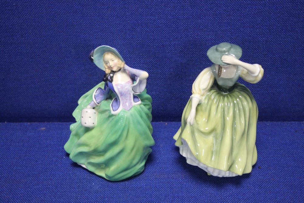 TWO ROYAL DOULTON FIGURINES ""AUTUMN BREEZES"" AND ""BUTTERCUP""