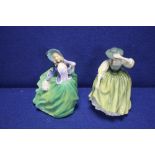 TWO ROYAL DOULTON FIGURINES ""AUTUMN BREEZES"" AND ""BUTTERCUP""