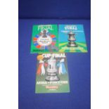 A MANCHESTER UNITED V SOUTHAMPTON 1976 CUP FINAL PROGRAMME TOGETHER WITH A ARSENAL V IPSWICH 1978