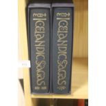 FOLIO SOCIETY TWO VOLUMES ICELANDIC SAGAS