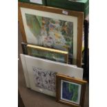 A QUANTITY OF ASSORTED PICTURES AND PRINTS