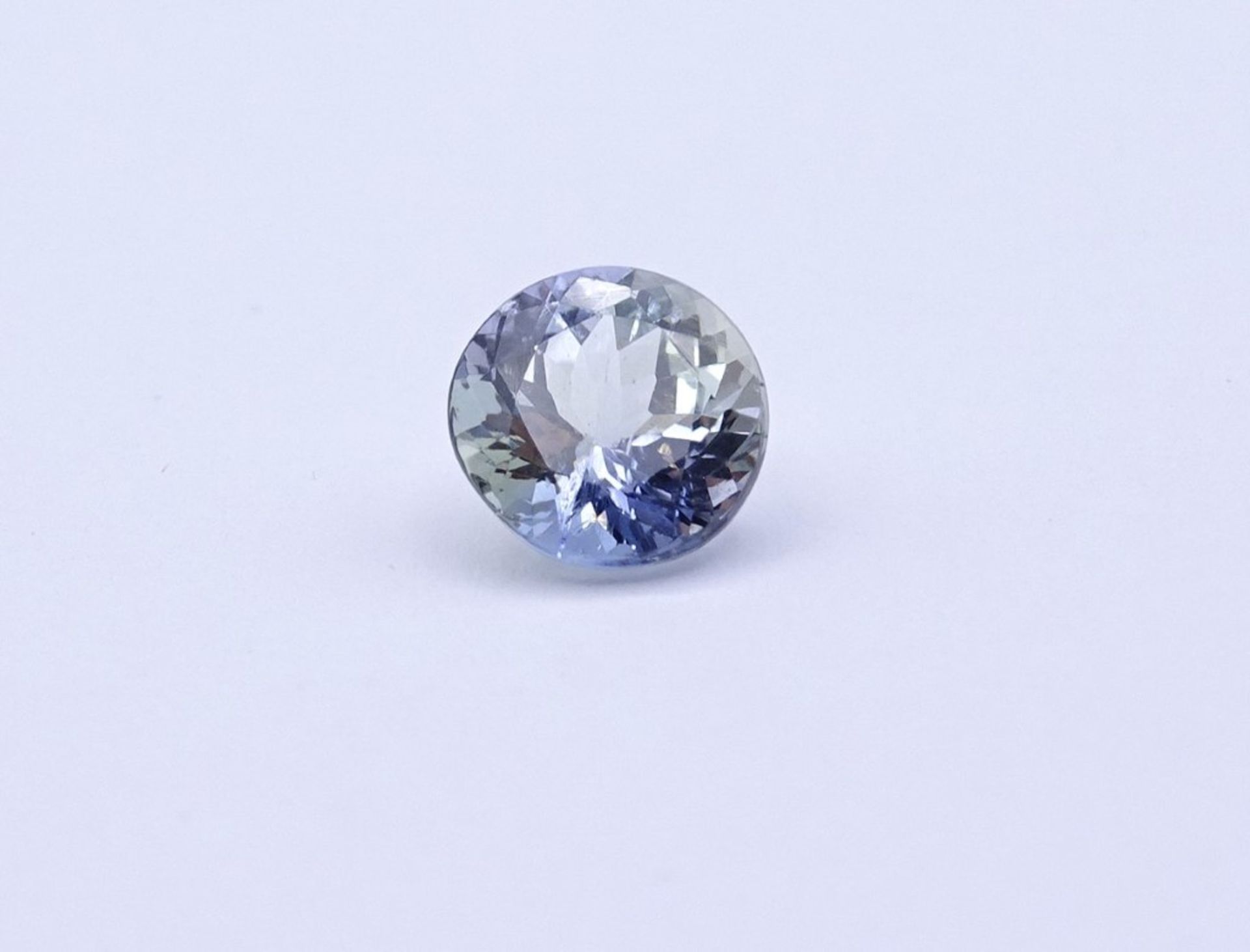 Rund facc. Tansanit 1,43ct.,  D.7,0mm, H- 4,4mm - Bild 5 aus 5