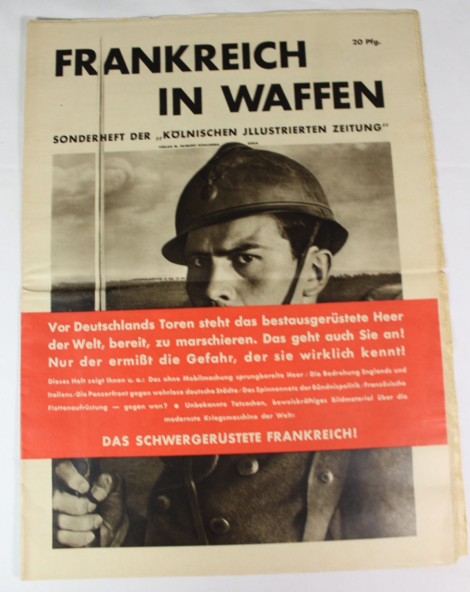 Sonderausgabe der Kölnischen Illustrierten Zeitung - Frankreich in Waffen