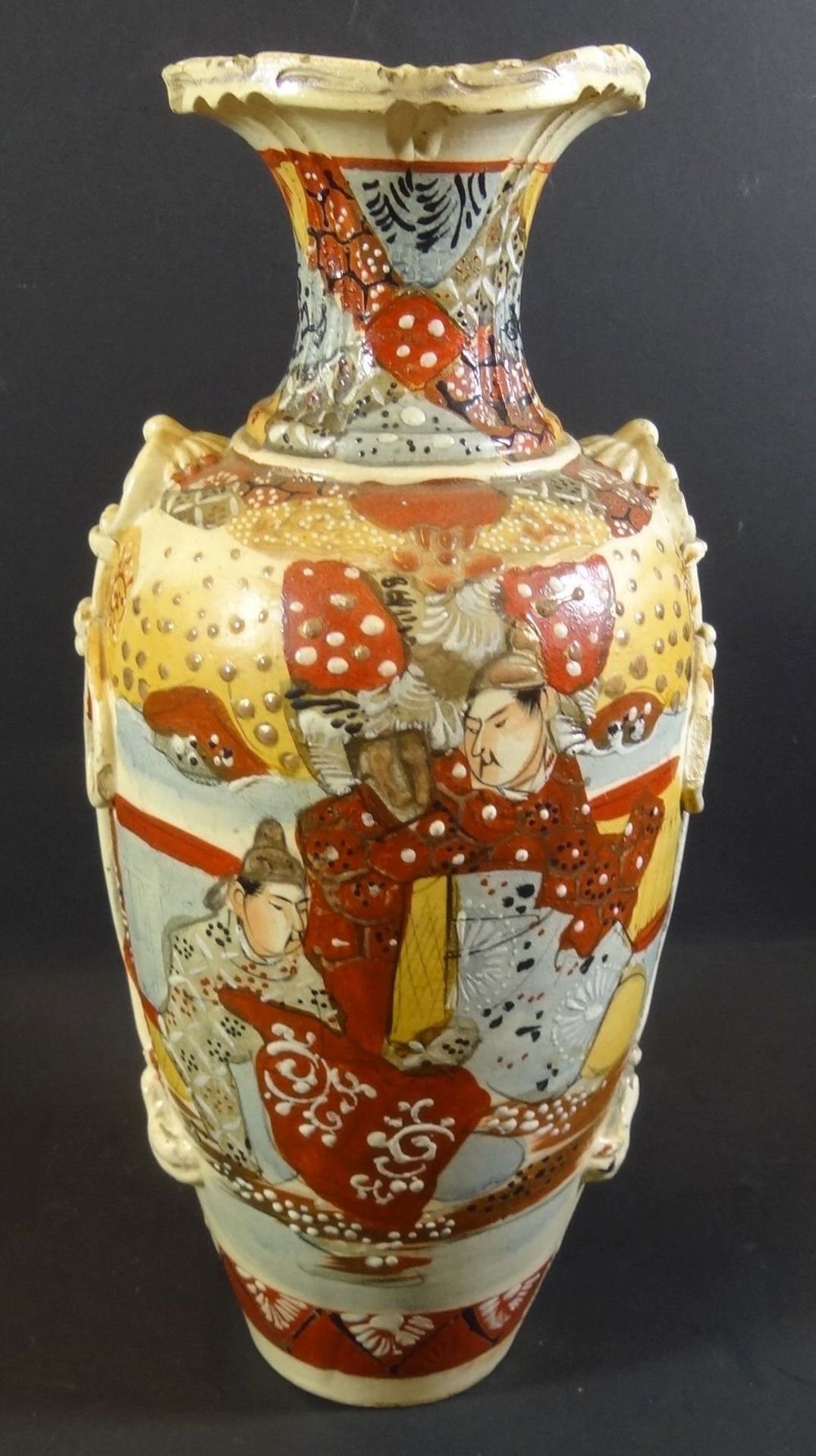 Satsuma-Vase, wohl Japan?, H-33 cm - Bild 2 aus 5