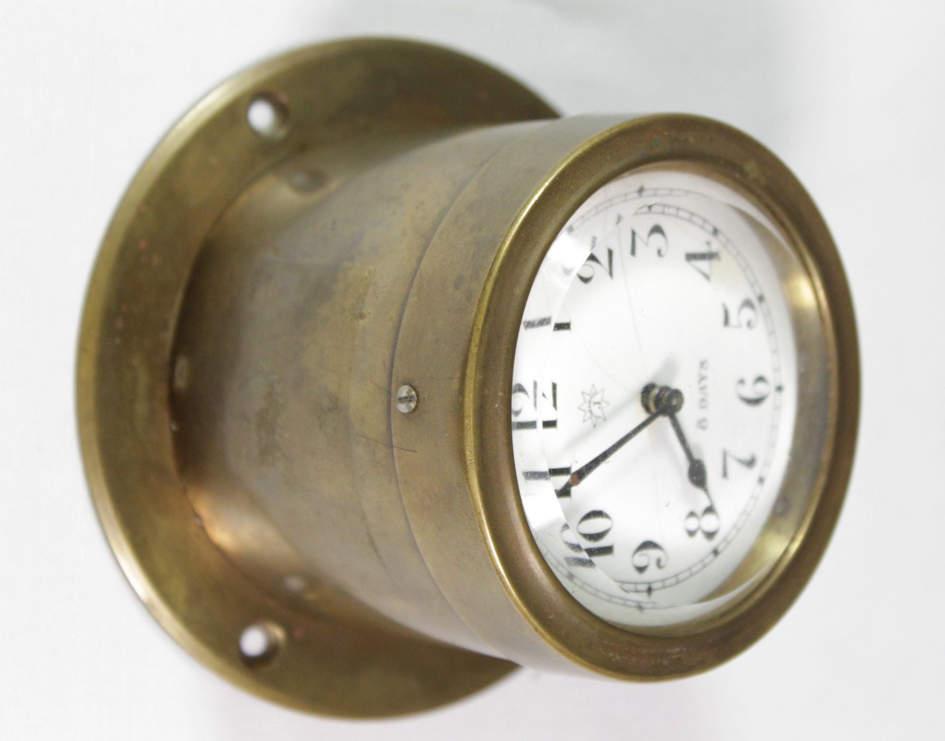 Zeppelin/Flieger-Uhr, Junghans, 8 Tage Werk, Messing-Gehäuse, Ziffernblatt altrissig, wohl England? - Bild 4 aus 9