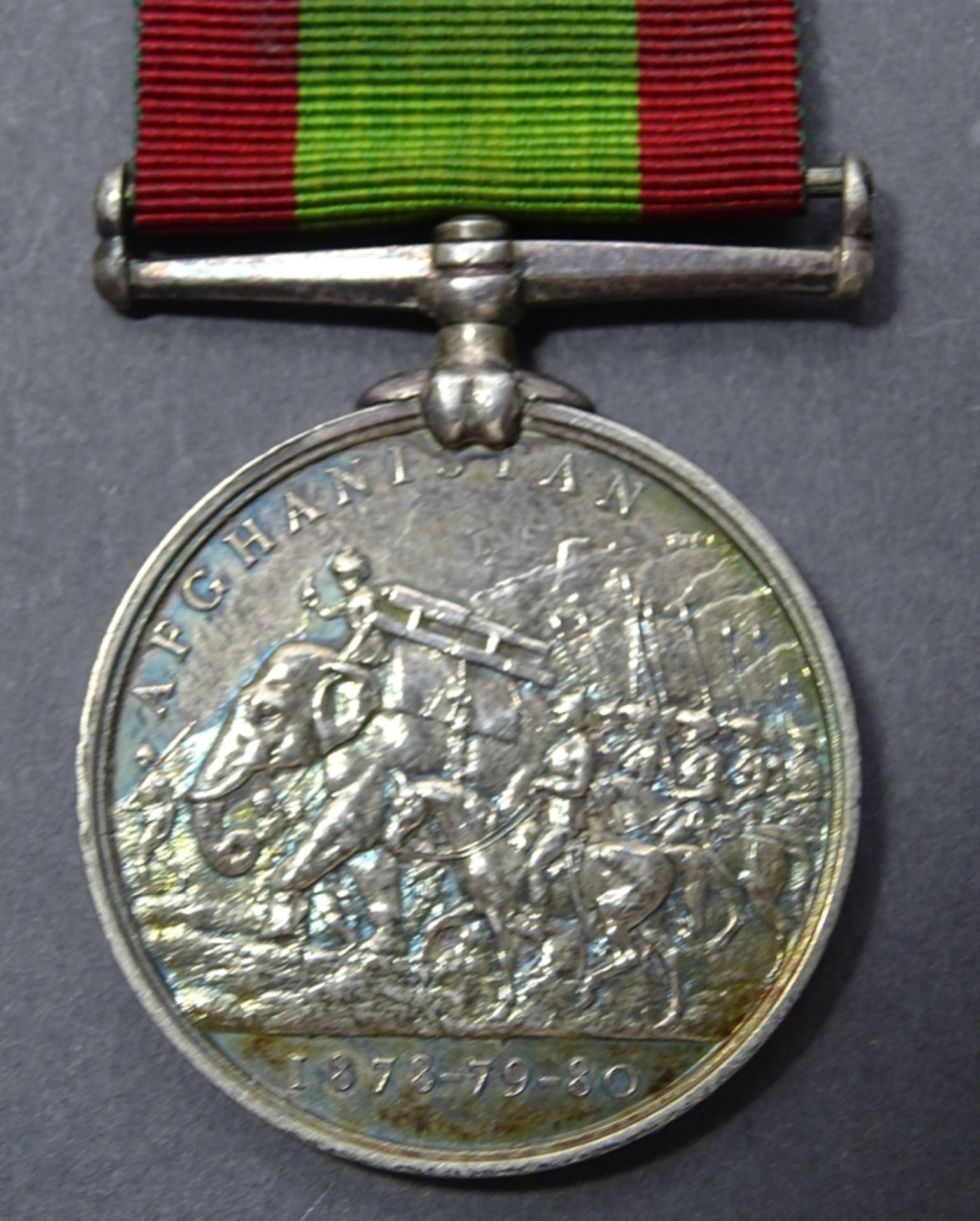 British Afganistan Medal ohne Spange, Rand mit Namen und Rang des Rezipienten - Bild 2 aus 5