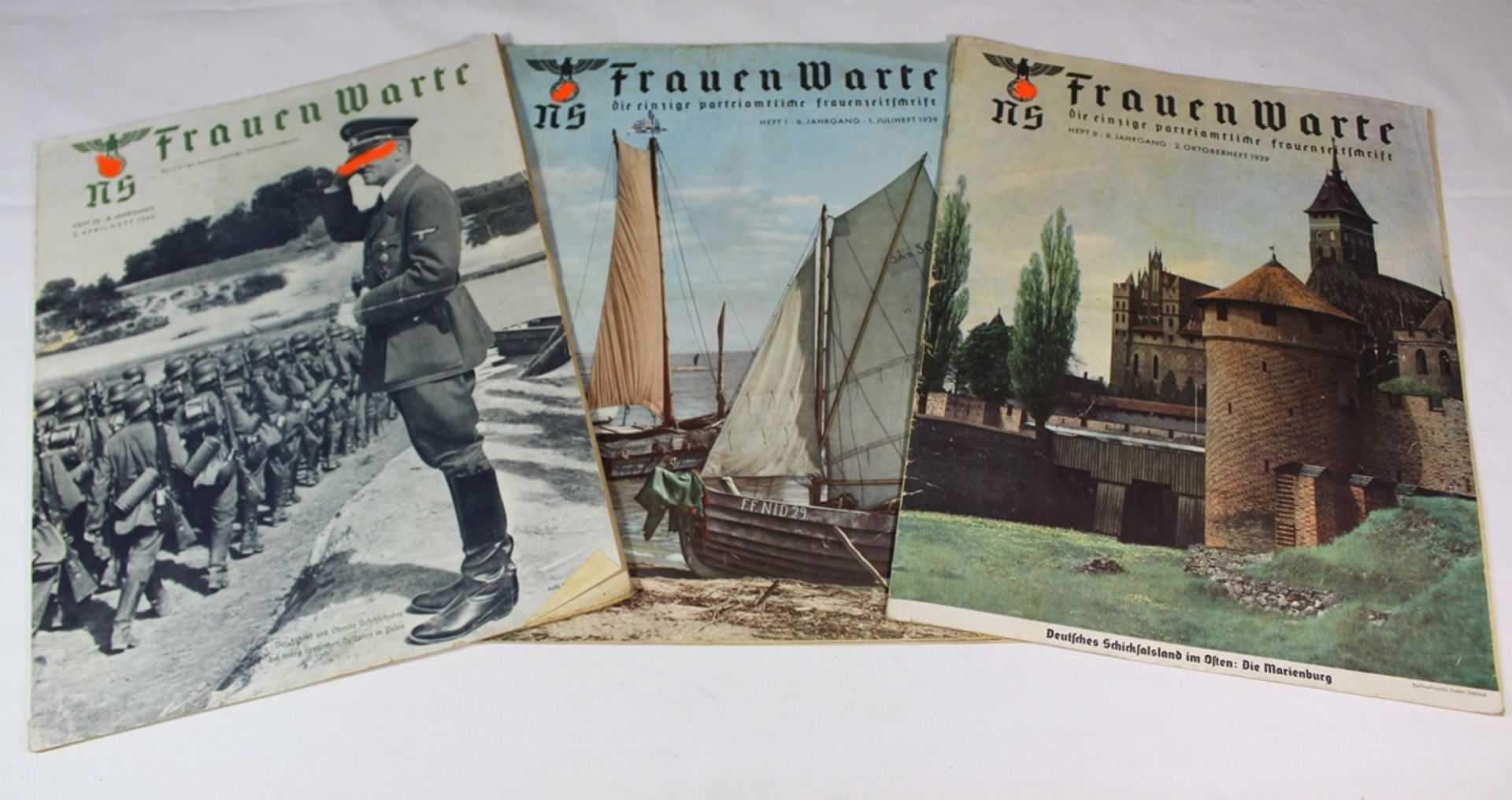 3x Ausgaben "NS Frauenwarte", 1939/40