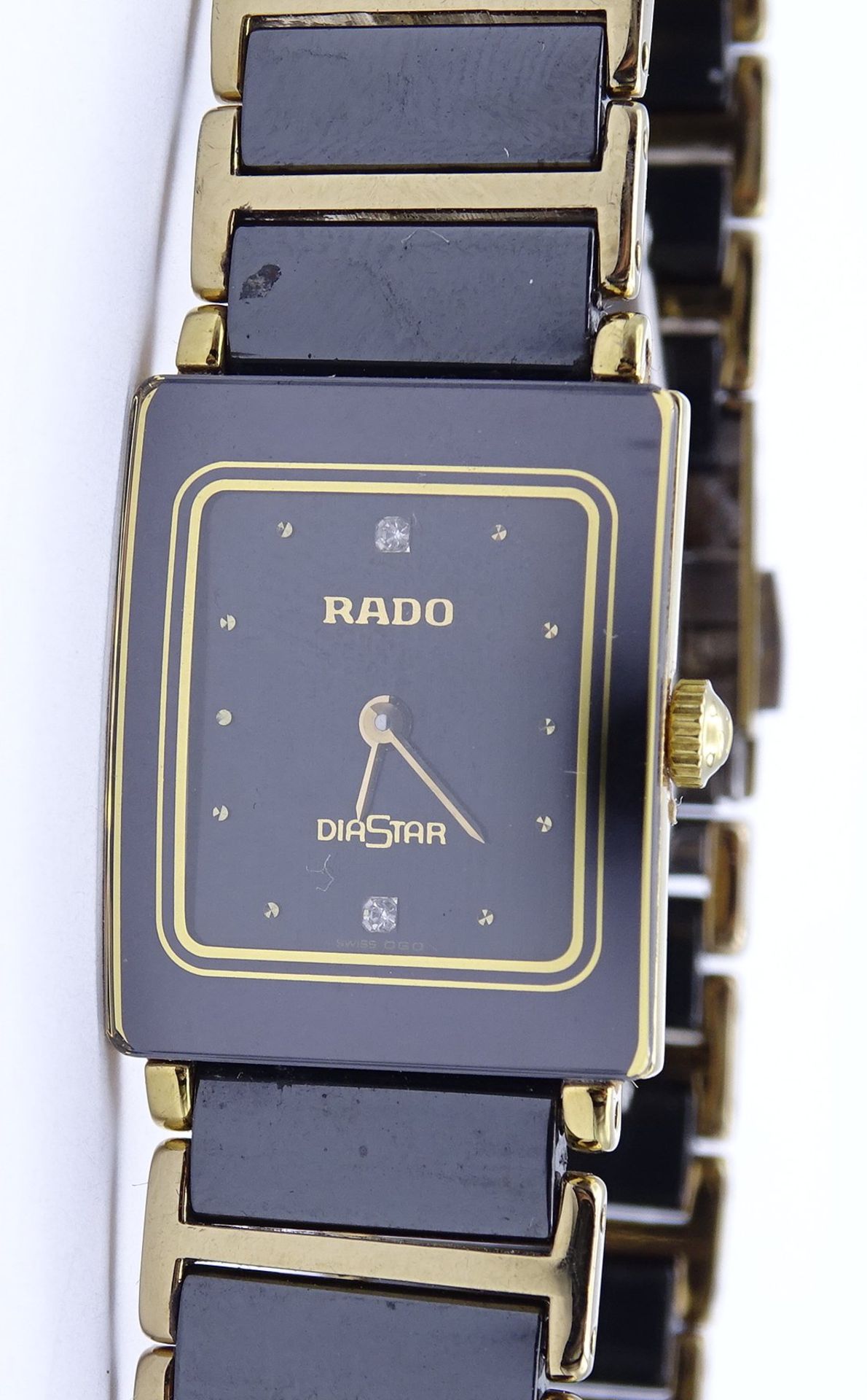 Damen Armbanduhr "Rado Diastar", Quartzwerk, Saphirglas, Keramikband,Gehäuse 18x22mm,Funktion nicht - Bild 3 aus 6