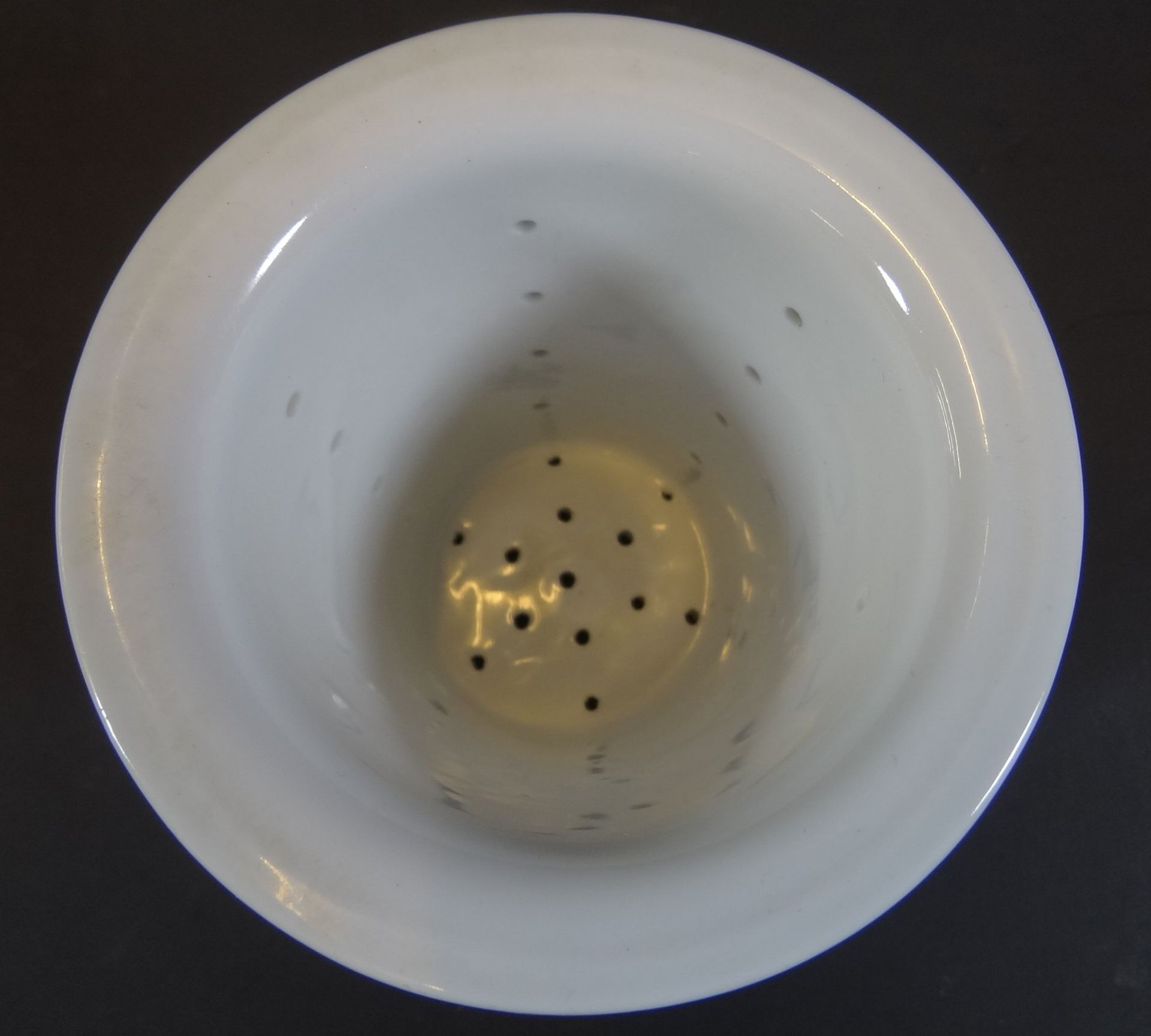 2 Teetassen, Zwiebelmuster, 1x mit Sieb-Einsatz "Gerold", H-11 cm - Bild 8 aus 9