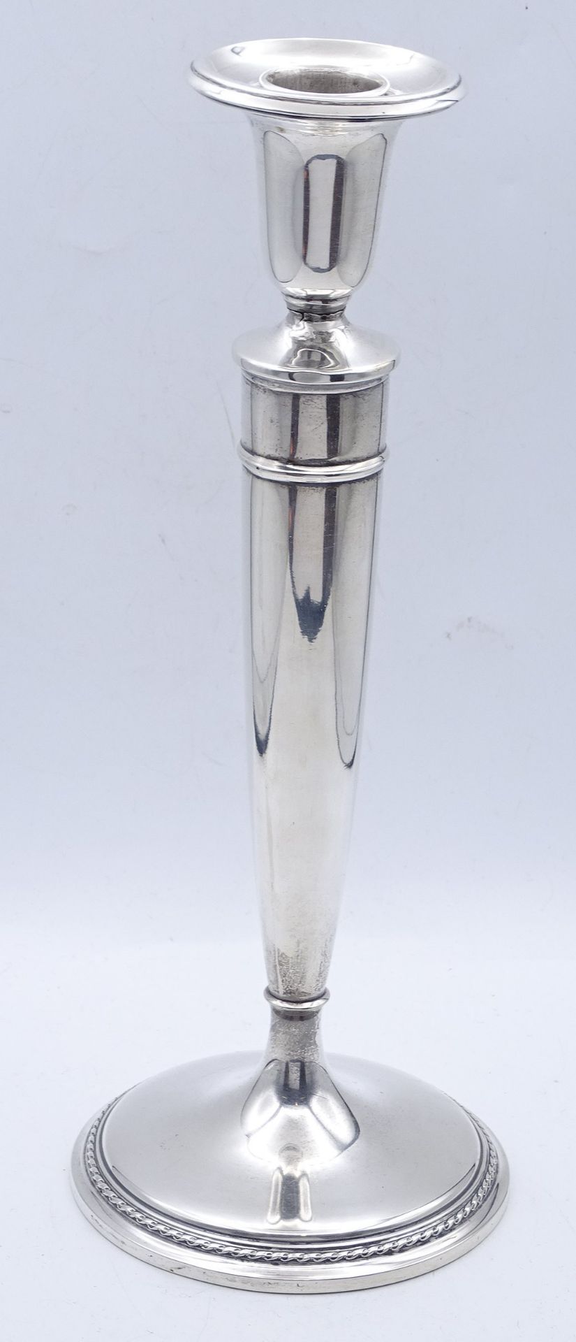 Hoher Kerzenhalter,International Sterling Silber , gefüllt, H- 26,5cm