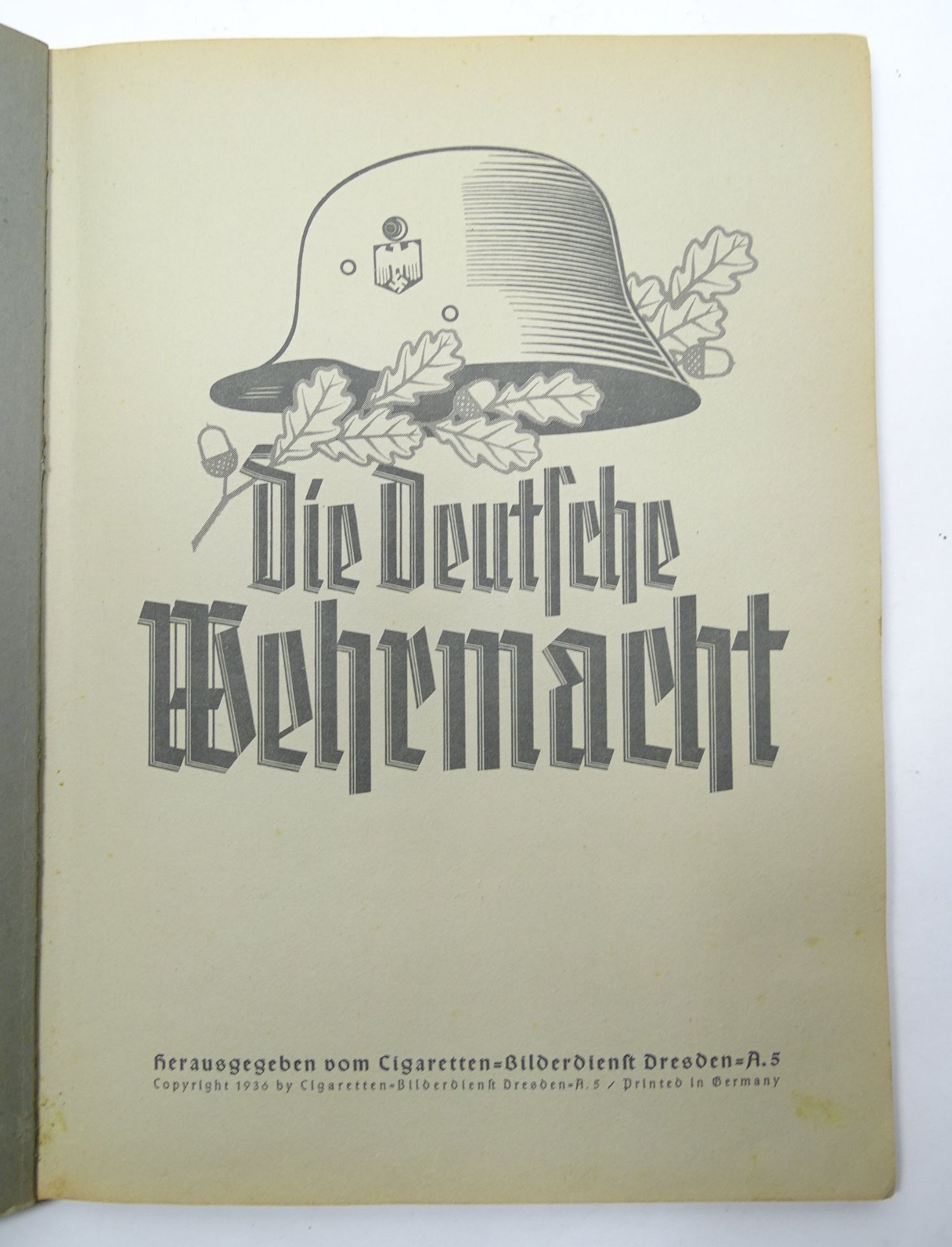 Sammelalbum "Die Deutsche Wehrmacht", Cigaretten-Bilderdienst Dresden, vollständig mit Schuber - Bild 2 aus 6