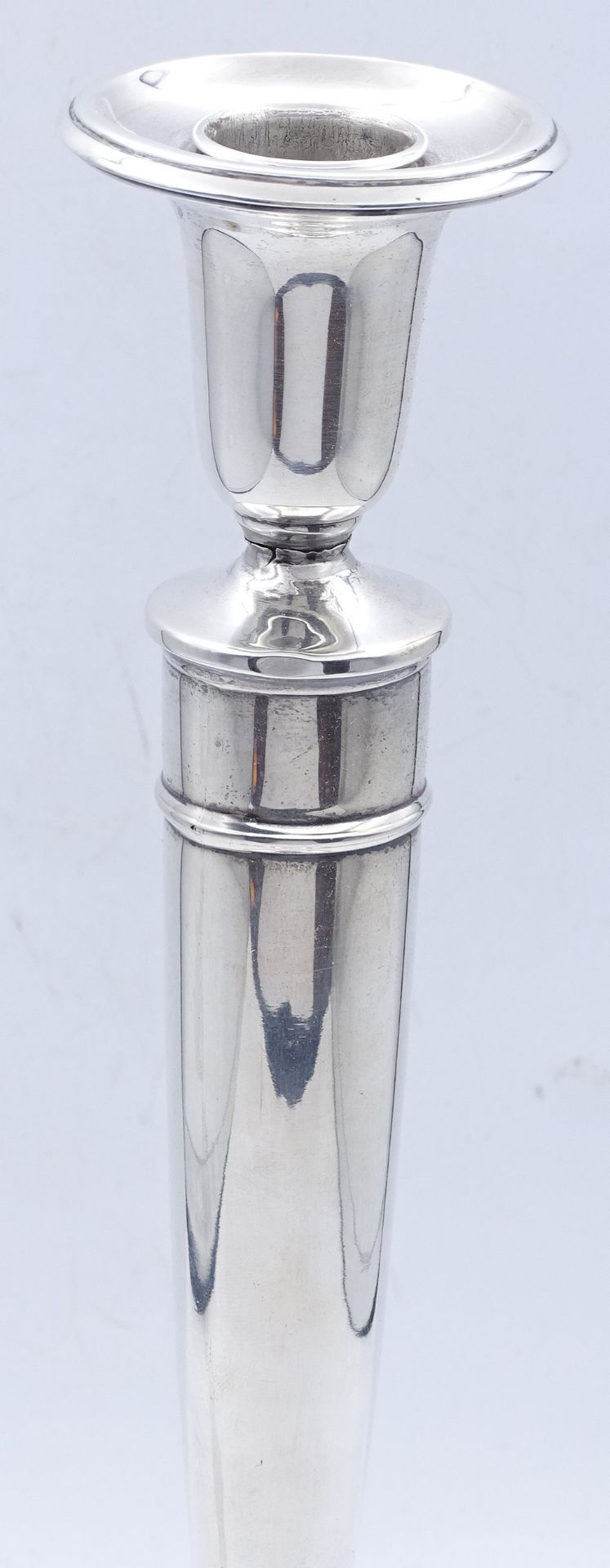 Hoher Kerzenhalter,International Sterling Silber , gefüllt, H- 26,5cm - Bild 2 aus 4