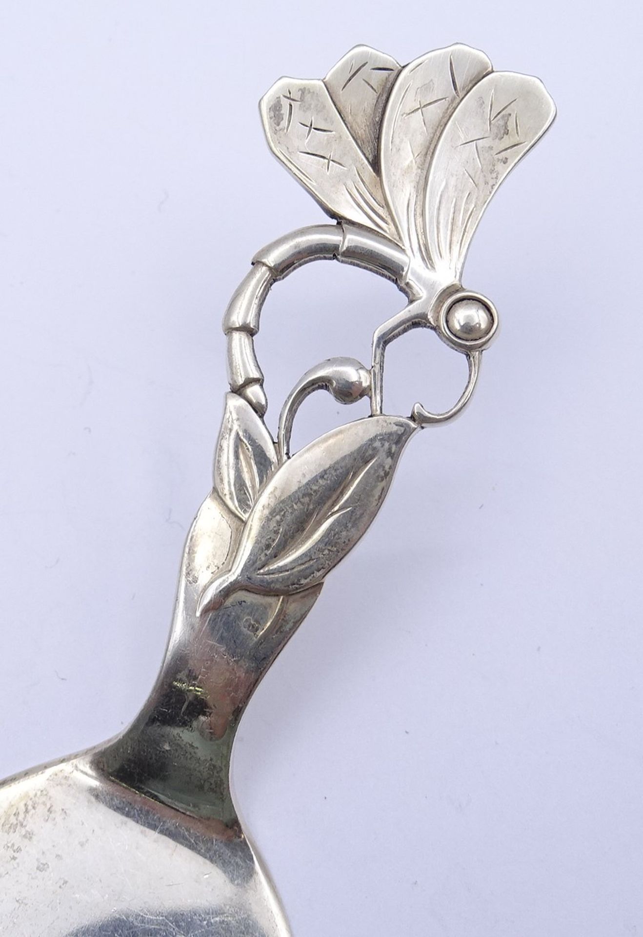 kl. Tortenheber mit figürlichen Griff,Silber, Copenhagen 1936, L- 15cm, 38g. - Bild 3 aus 7