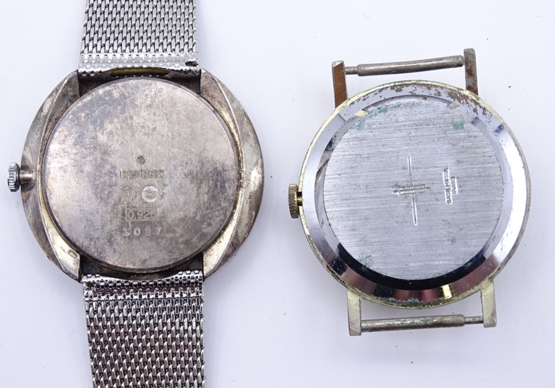 zwei mechanische Armbanduhren "Orion und Golana",Orion steht, D. 3,2-3,7cm, Golana Gehäuse Silber 0 - Bild 3 aus 3