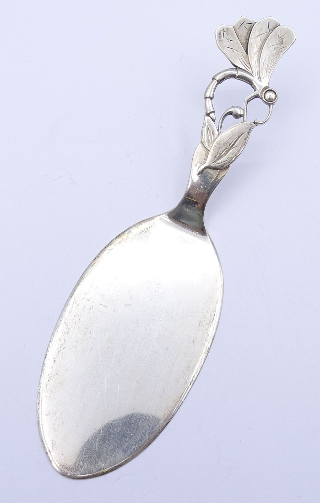 kl. Tortenheber mit figürlichen Griff,Silber, Copenhagen 1936, L- 15cm, 38g.