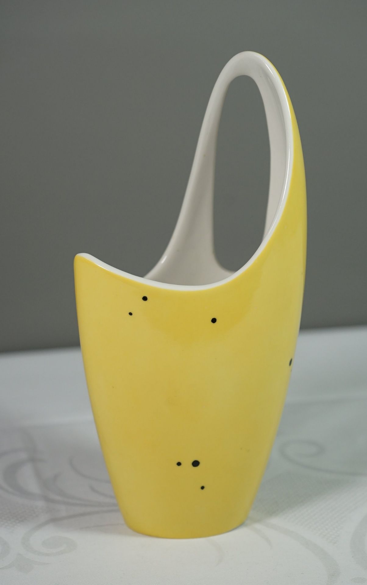 Design-Vase, 50/60er Jahre, gemarkt, H-23,5cm. - Bild 3 aus 5