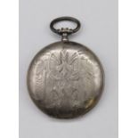 Taschenuhren-Gehäuse, 800er Silber, um 1900, ca. 27gr., D-5cm.