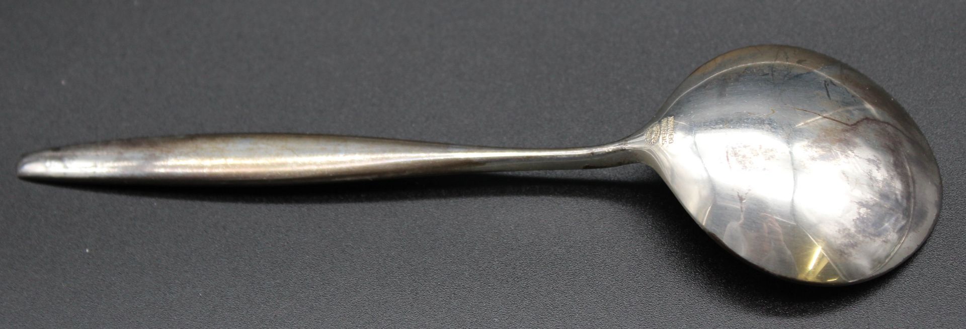 Sahnelöffel, Georg Jensen, 925er Silber, ca. 28gr., L-14,5cm. - Bild 2 aus 3