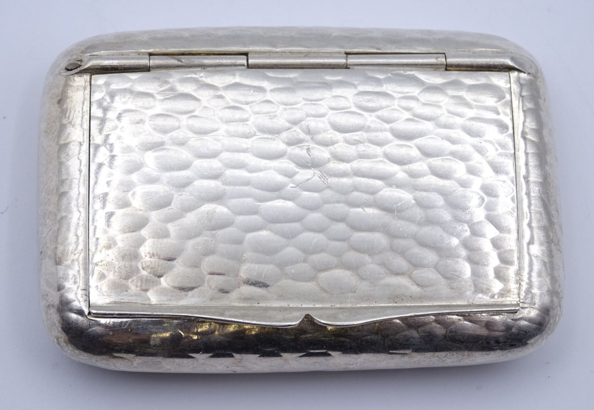 Silberne Pillendose, 800/000, 5,5 x 3,7 x 1 cm, 22 gr.