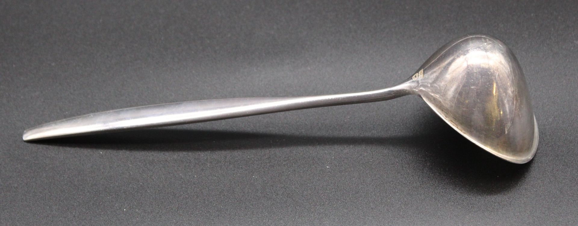 Saucenkelle, Georg Jensen, 925er Silber, Form Cypress, ca. 75gr., L-20,5cm. - Bild 2 aus 3