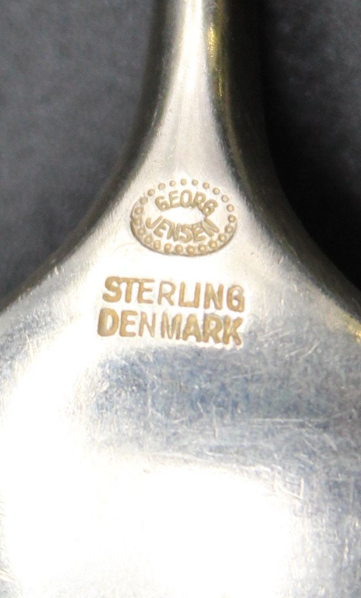 4x Kuchengabeln, Georg Jensen, 925er Silber, Form Cypress, ca. 116gr., L-14,8cm. - Bild 4 aus 4