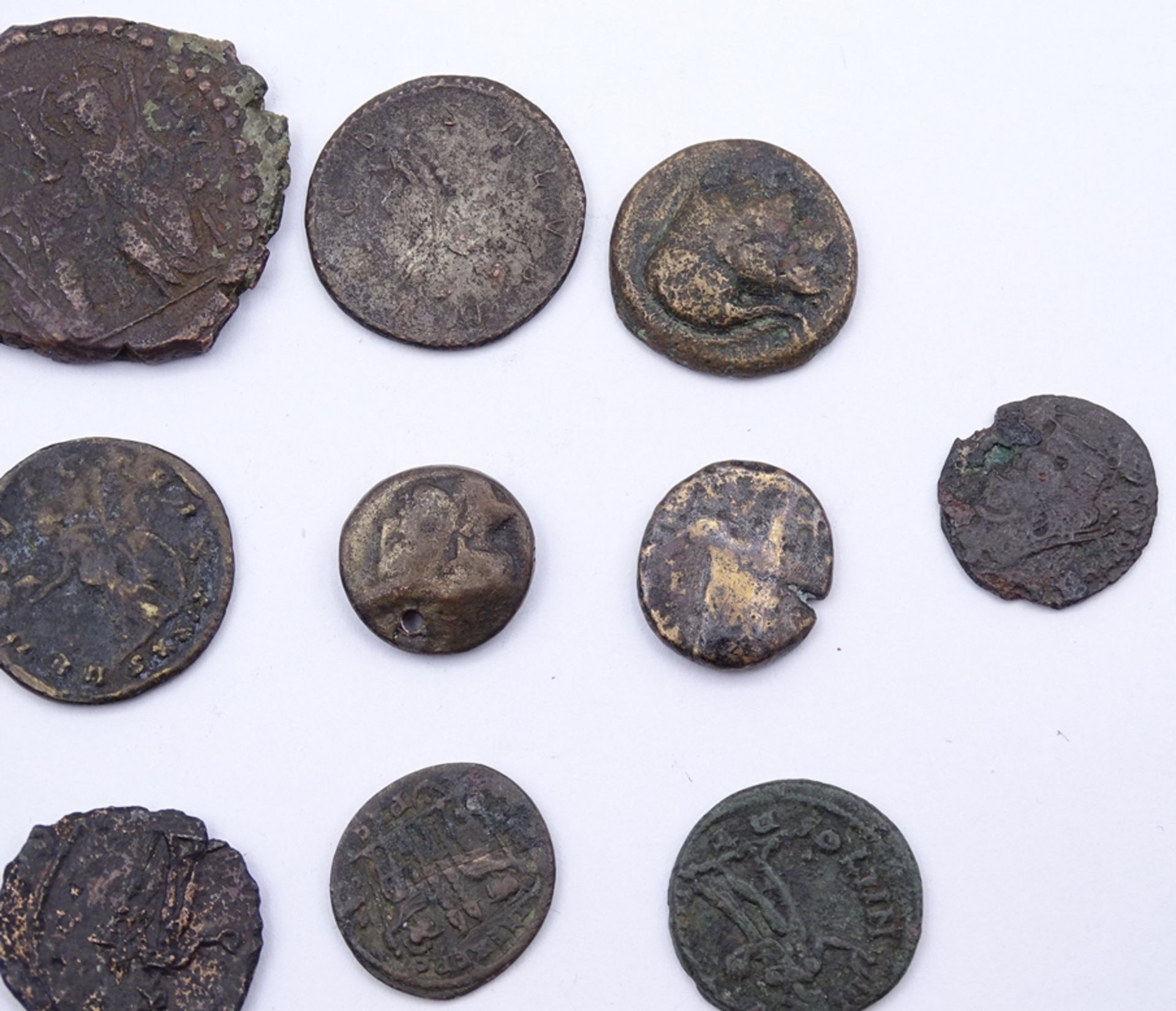 13  antike Münzen, Alters- und Gebrauchsspuren - Bild 3 aus 10