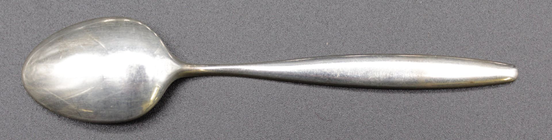 8x Teelöffel, Georg Jensen, 925er Silber, Form Cypress, ca. 116gr., L-11,2cm. - Bild 2 aus 4