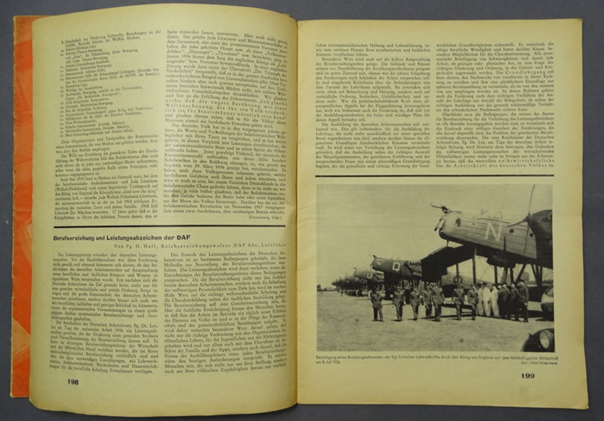 2 Ausgaben Flug und Werft 1936 und 1937, unbeschädigt, mit Altersspuren - Bild 2 aus 5