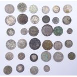 34x alte und antike Silber Kleinmünzen aus aller Welt, zus. 82,74g.