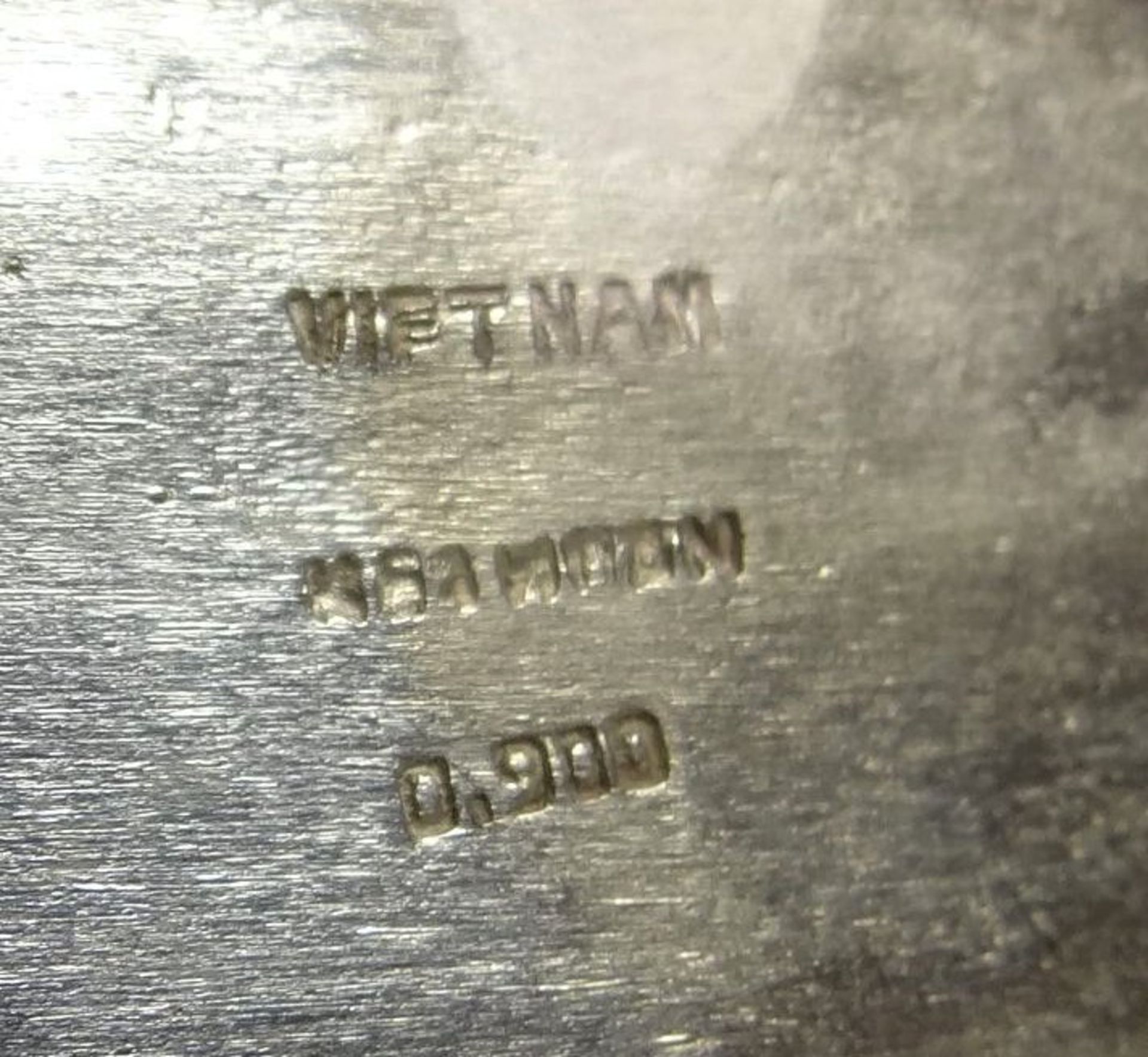 Gewürzschälchen ?, Silber-900-, Vietnam, H-8 cm, L-13 cm - Bild 5 aus 5