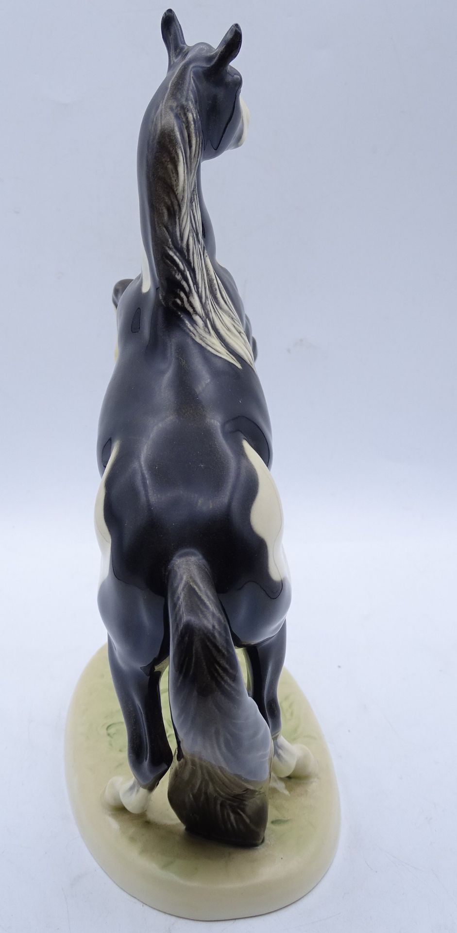 Steigendes Pferd, Schecke, Goebel, H. 22 cm, sehr guter Zustand - Bild 4 aus 6