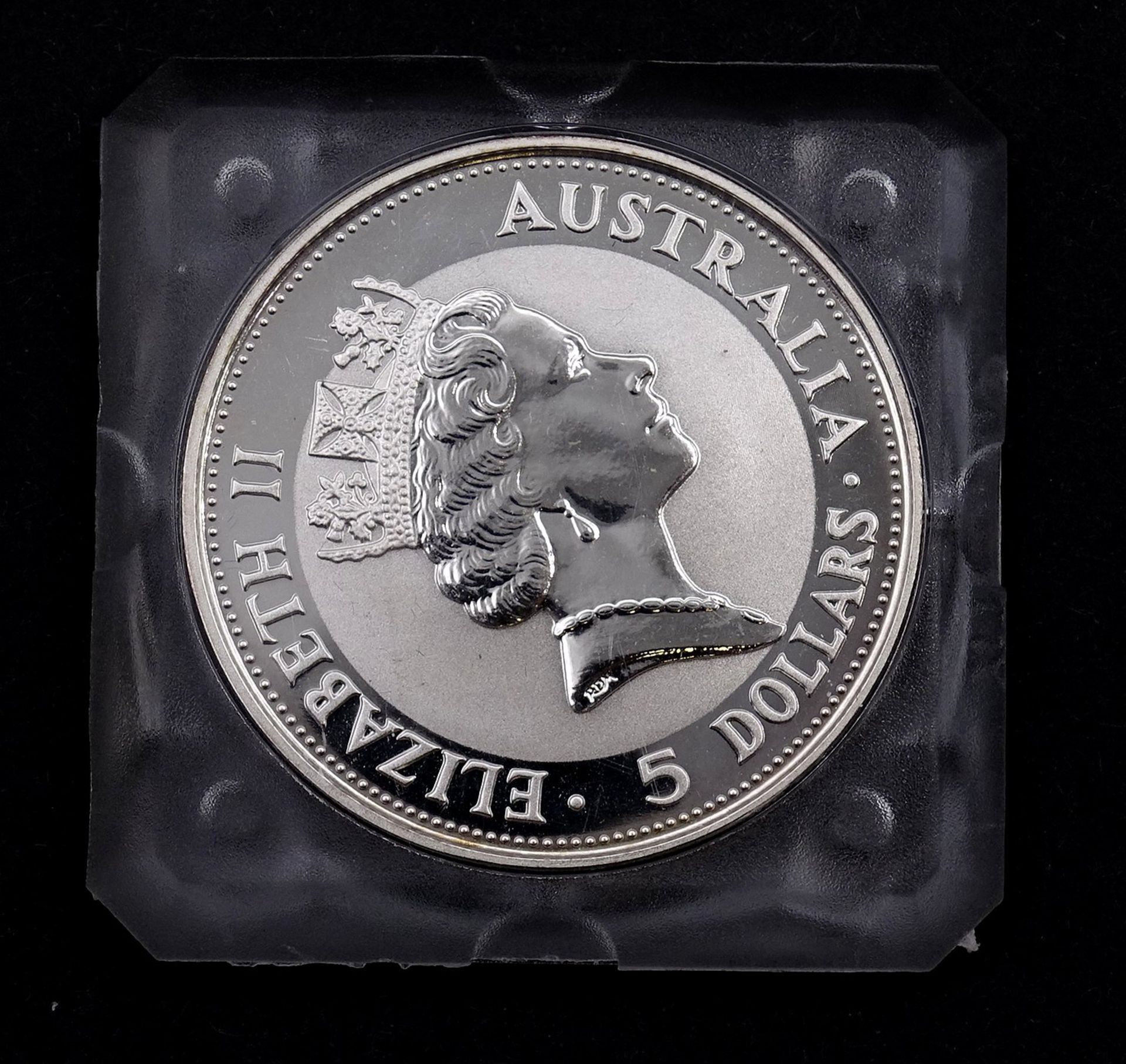 5 Dollars 1991 OZ Feinsilber 0.999 - The australian Kookaburra, gekapselt - Image 2 of 2