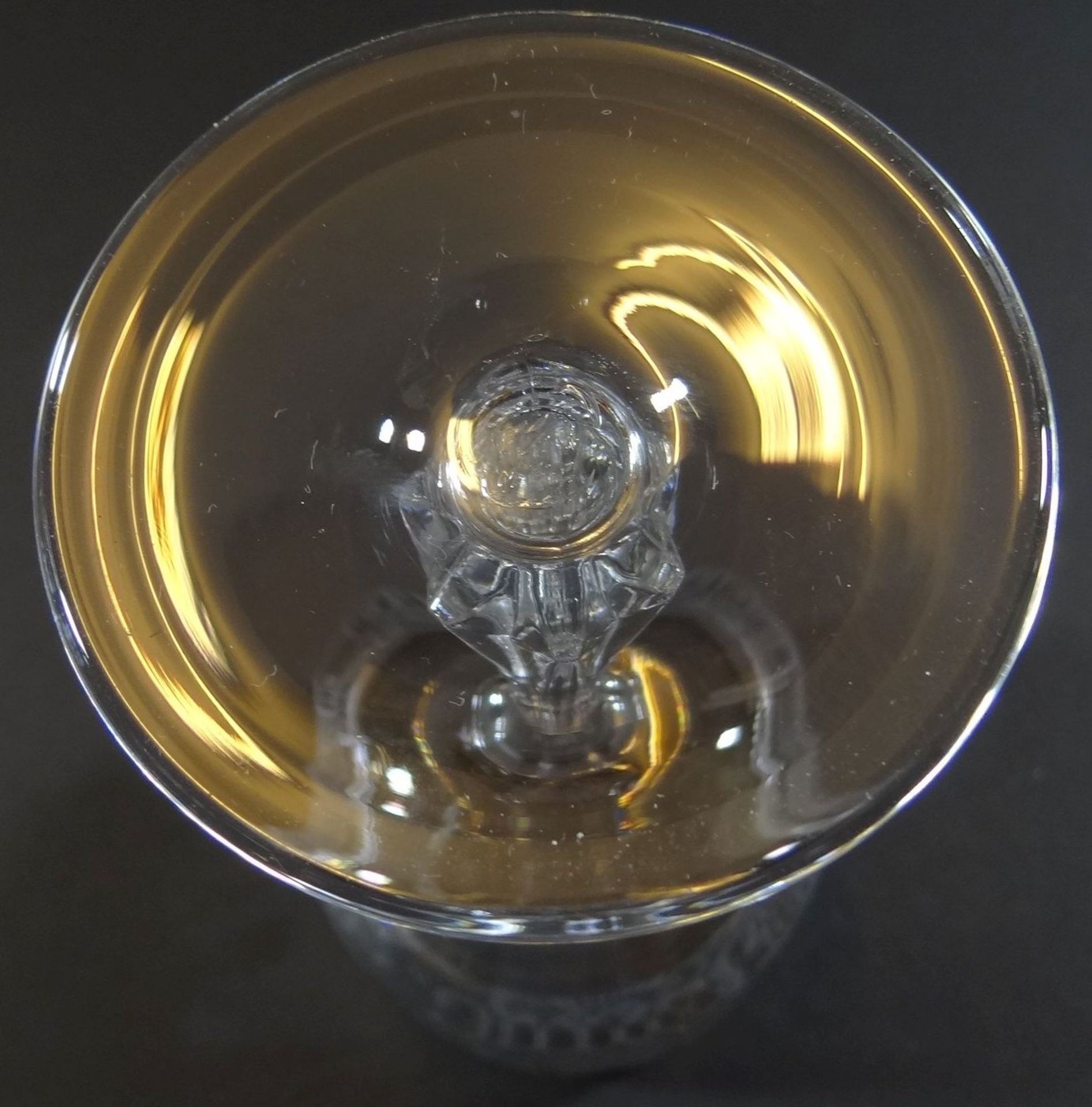 Weinglas mit Barockschliff, H-15,5 cm - Bild 5 aus 5