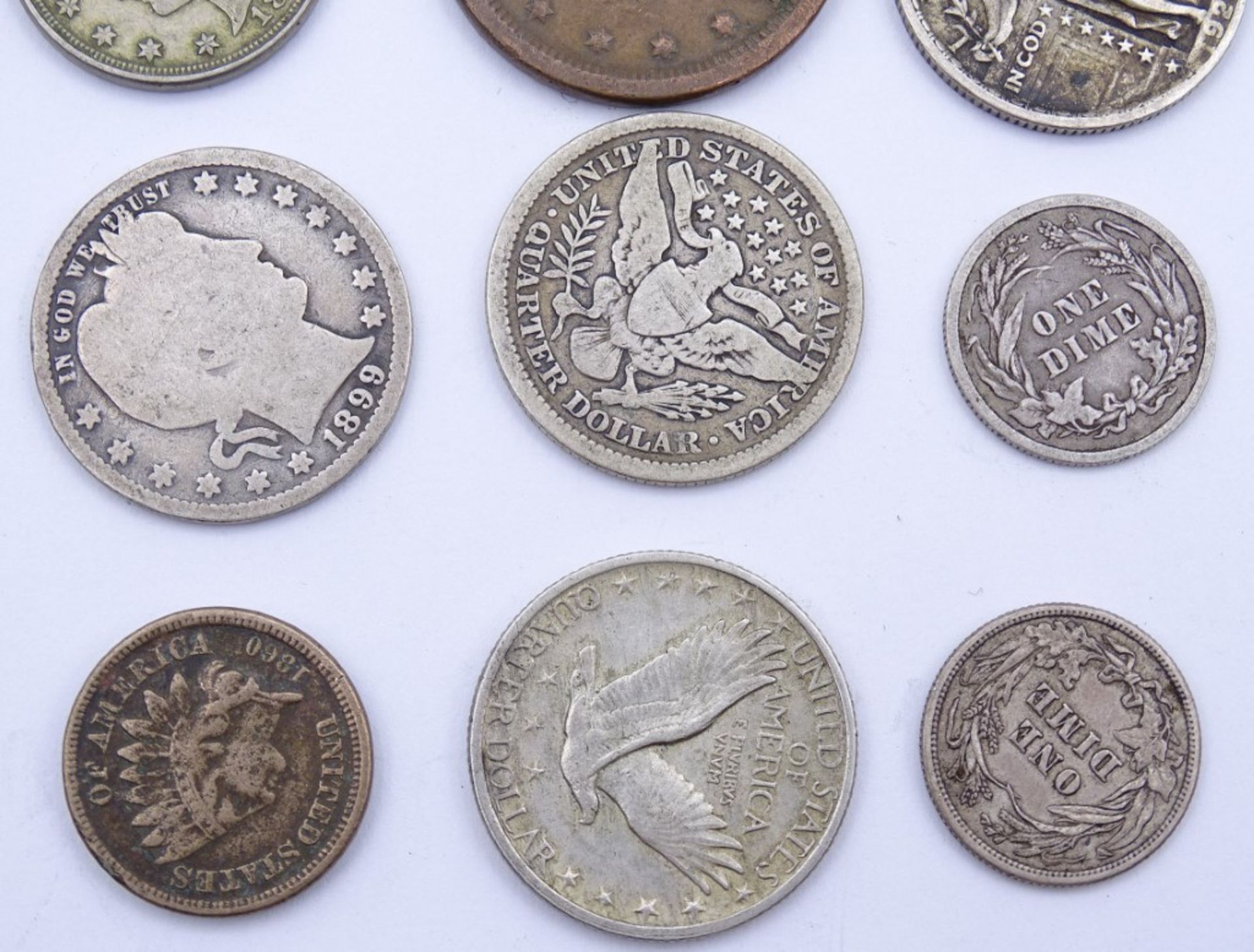 Konvolut alter Kleinmünzen USA, überw. Silber - Bild 6 aus 6