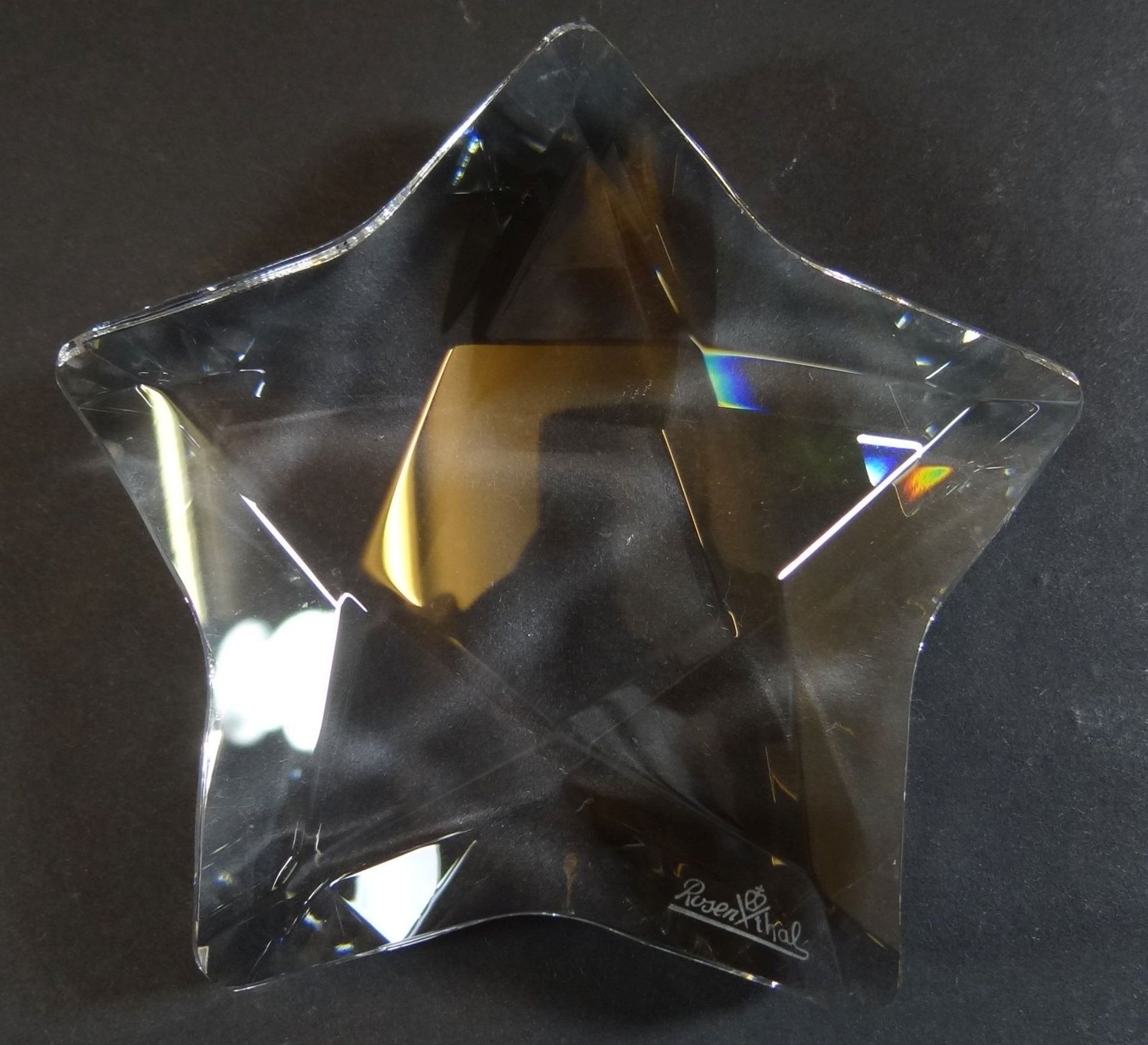 Kristall-Stern "Rosenthal", D-9 cm - Bild 2 aus 3