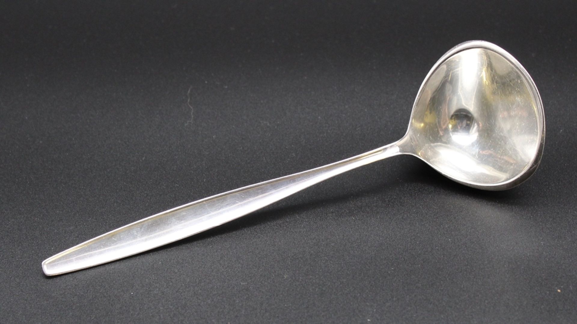 Saucenkelle, Georg Jensen, 925er Silber, Form Cypress, ca. 75gr., L-20,5cm.