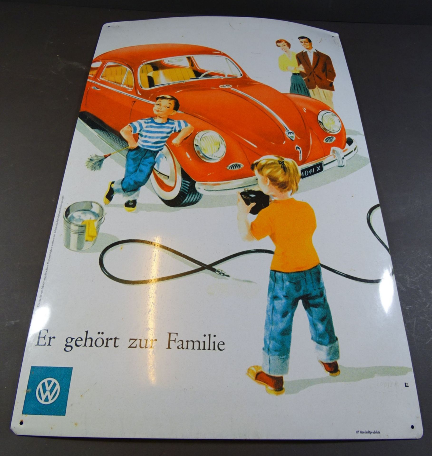 Blechsachild "VW-Er gehört zur Familie" 58x38 cm - Bild 2 aus 6