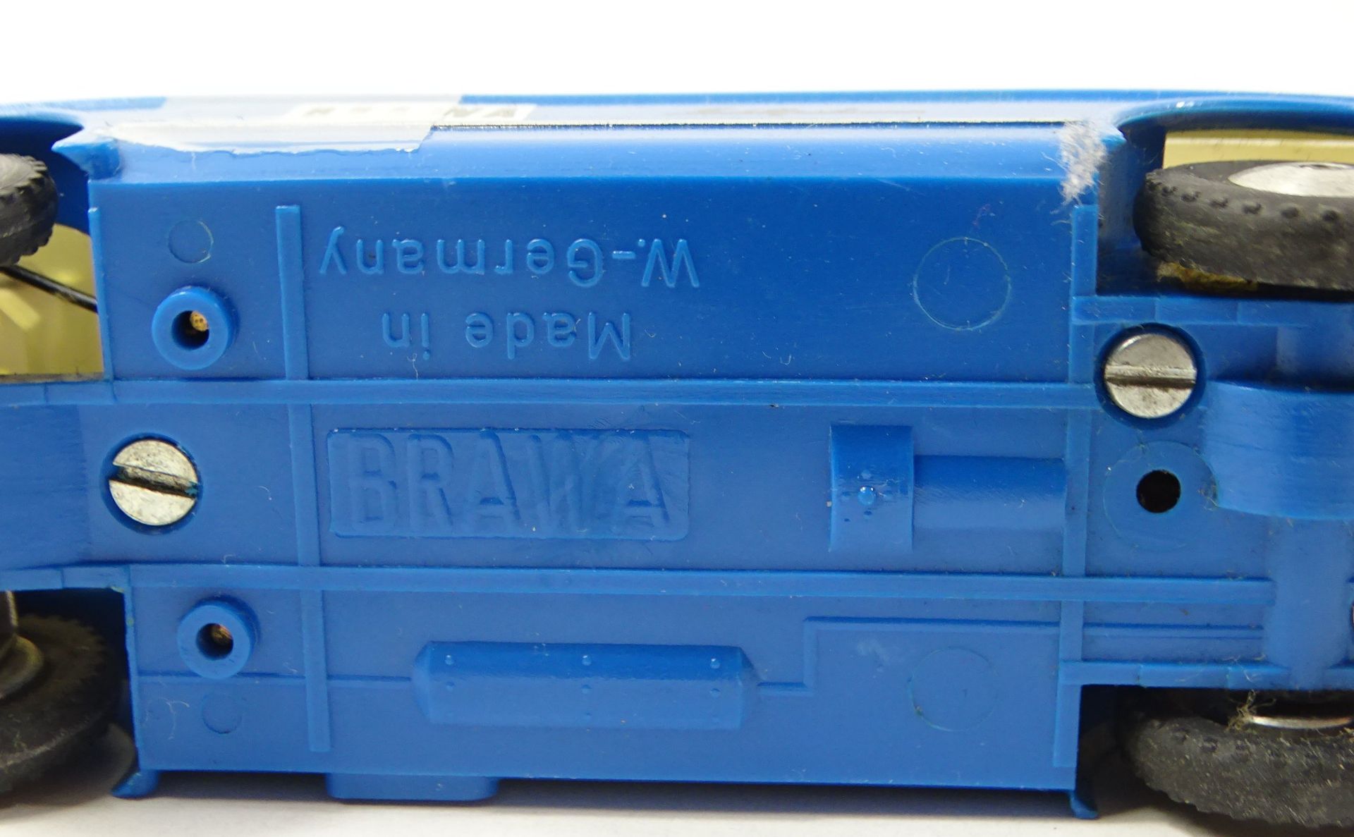 Omnibus mit Anhänger, Brawa Modellspielzeug, L. je Wagen: 12,5 cm, leichte Altersspuren, Funktion n - Bild 8 aus 8