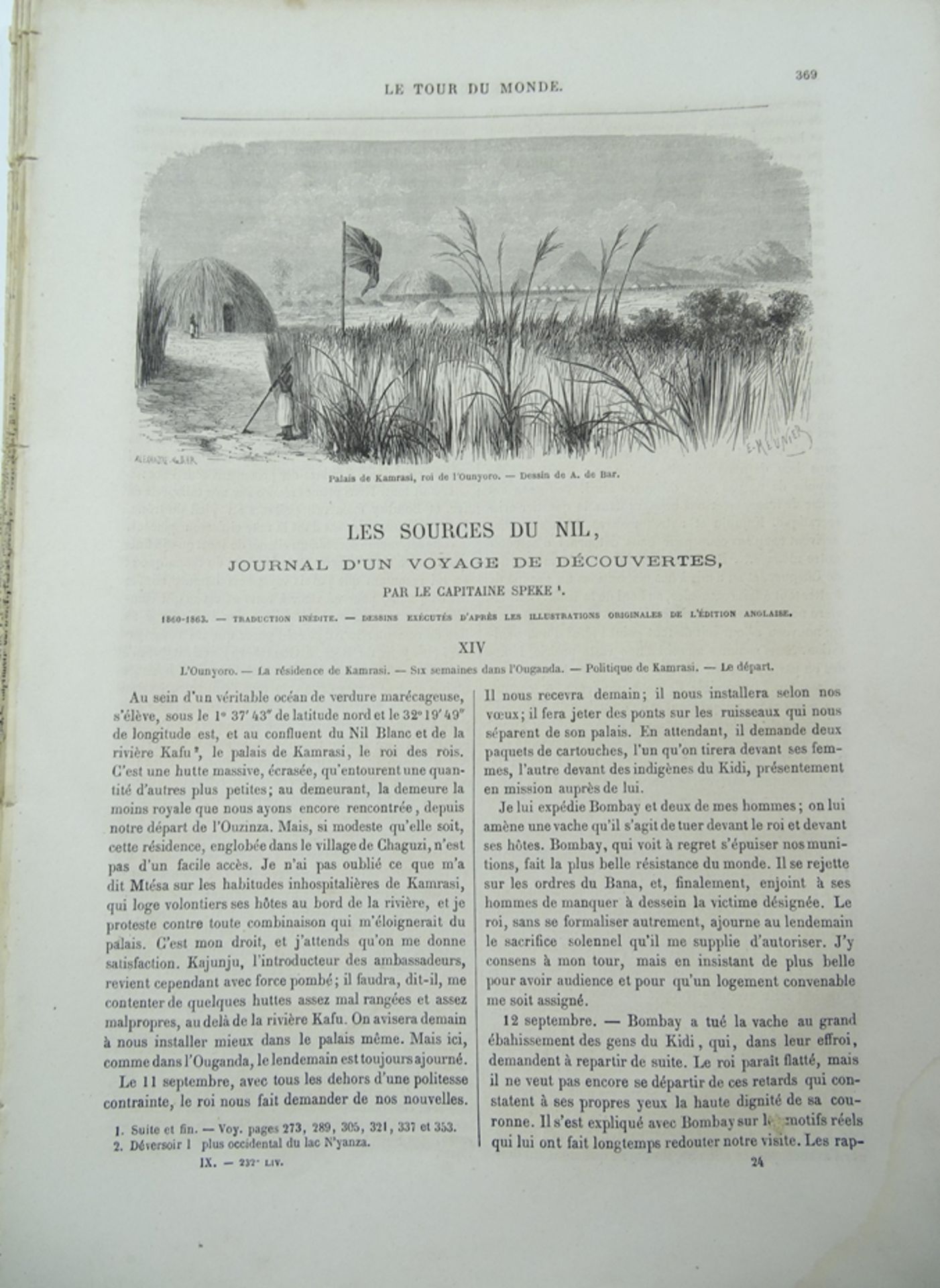 Konvolut Etappenberichte "Le Tour de Monde", 19. Jh., altersgemäßer Zustand, ca. 20 St. - Bild 8 aus 10