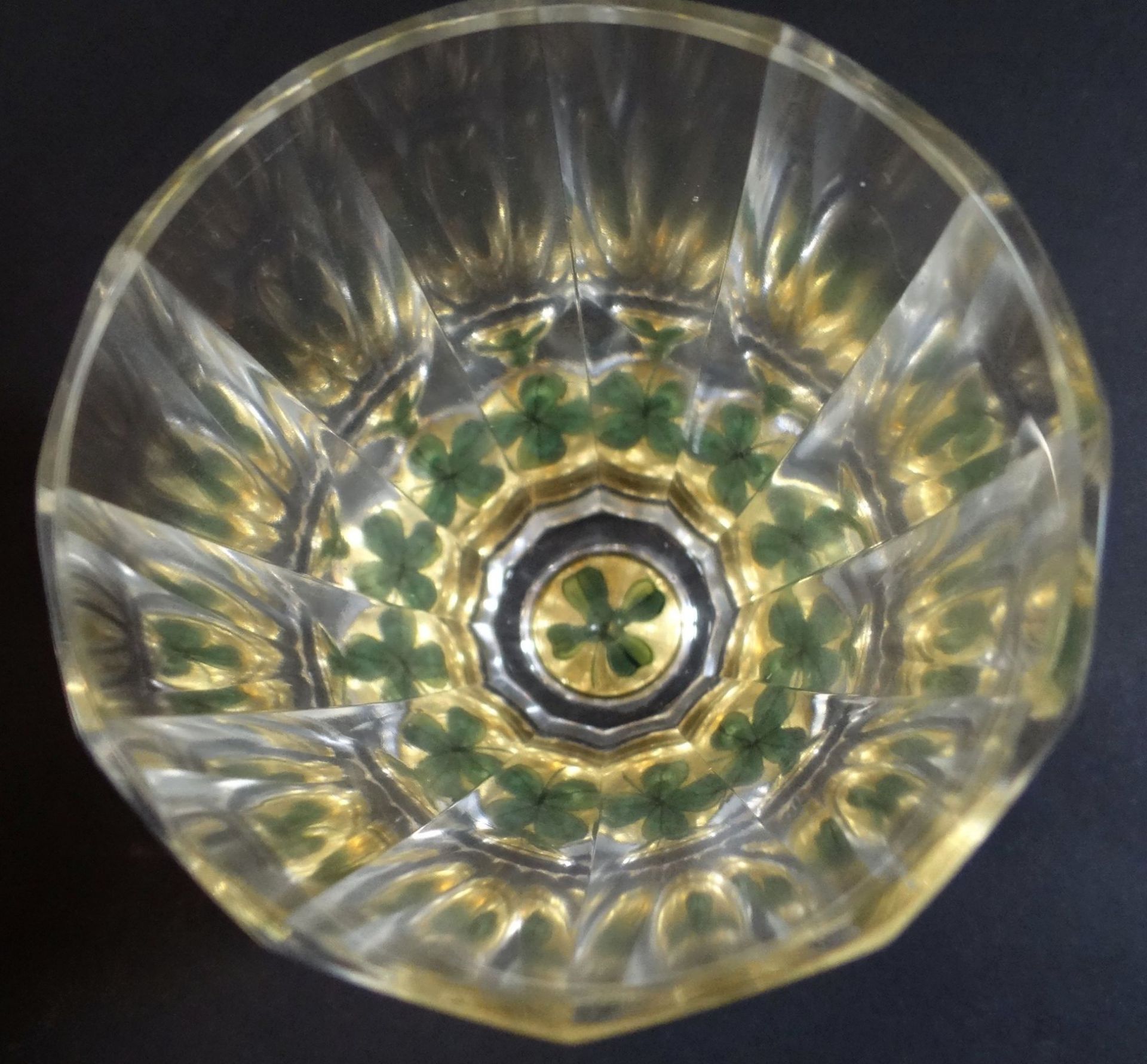 Vintage Boho Glas - Zwischengoldglas , H-8 cm - Bild 3 aus 4