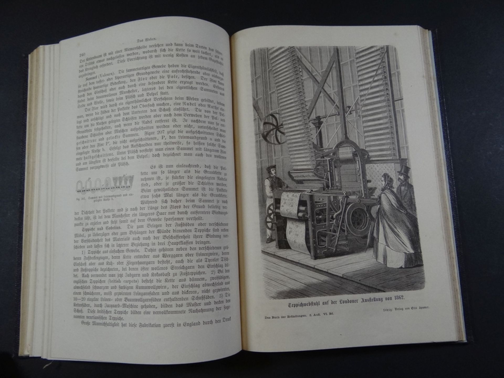 3 Bände "Das Buch der Erfindungen" 1864, Band  1, 3,6, reich illustriert - Bild 6 aus 19