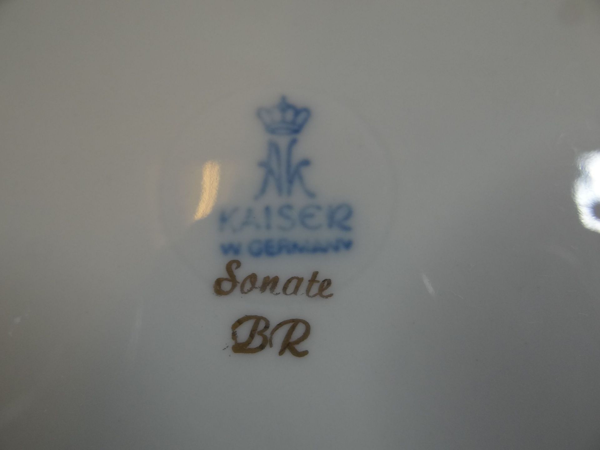 Blattschale "Kaiser" Dekor Sonate, 22x16 cm - Bild 4 aus 4