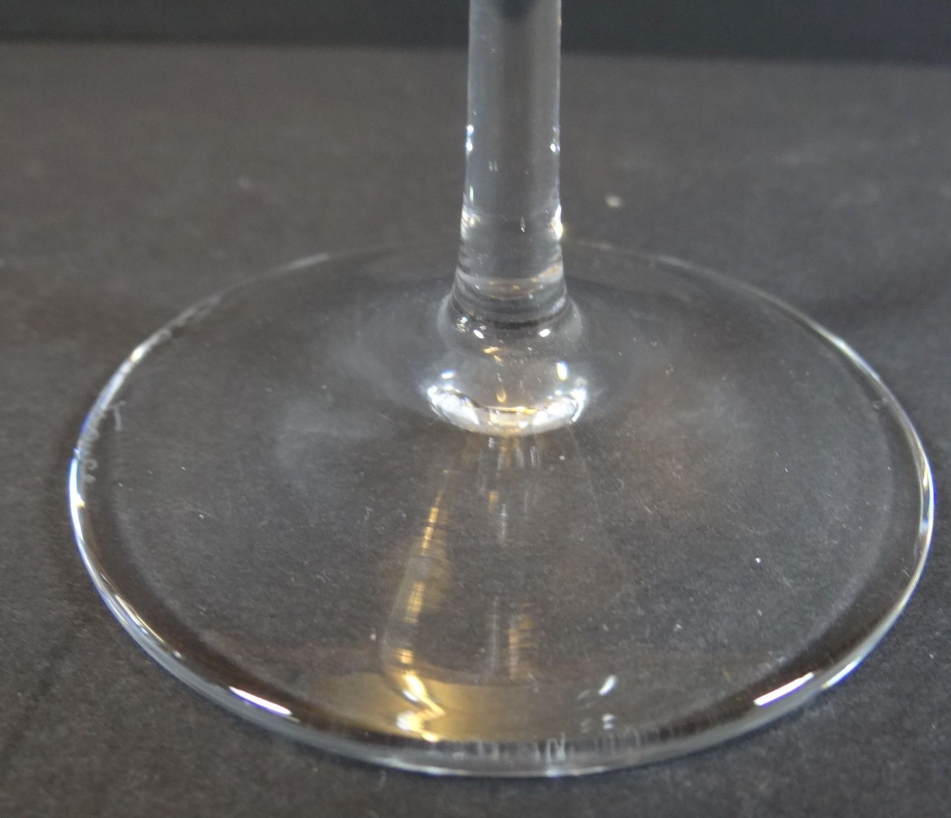 Weinglas "Daum-France" Signatur, H-16 cm - Bild 3 aus 6