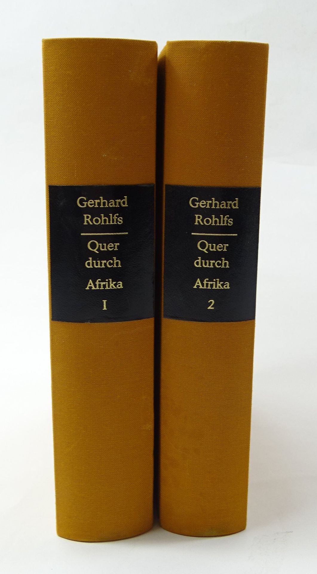 Gerhard Rohlfs, Quer durch Afrika, 1875, 2 Bände, gebundene Kopie